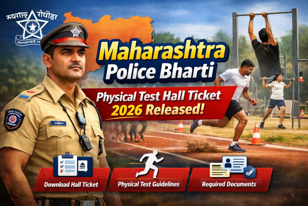 Maharashtra Police Bharti Physical Test Hall Ticket 2026 Released